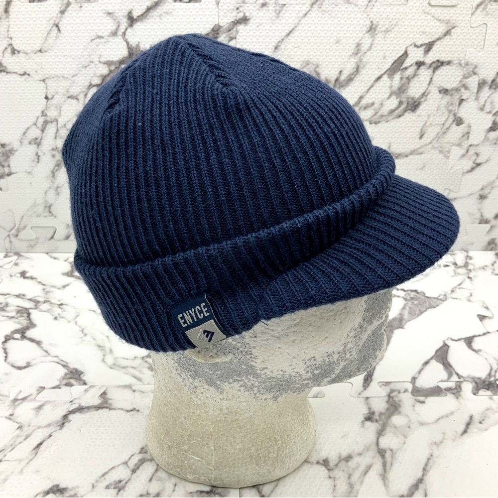 Men's Enyce Navy Brim Casual Beanies NWT